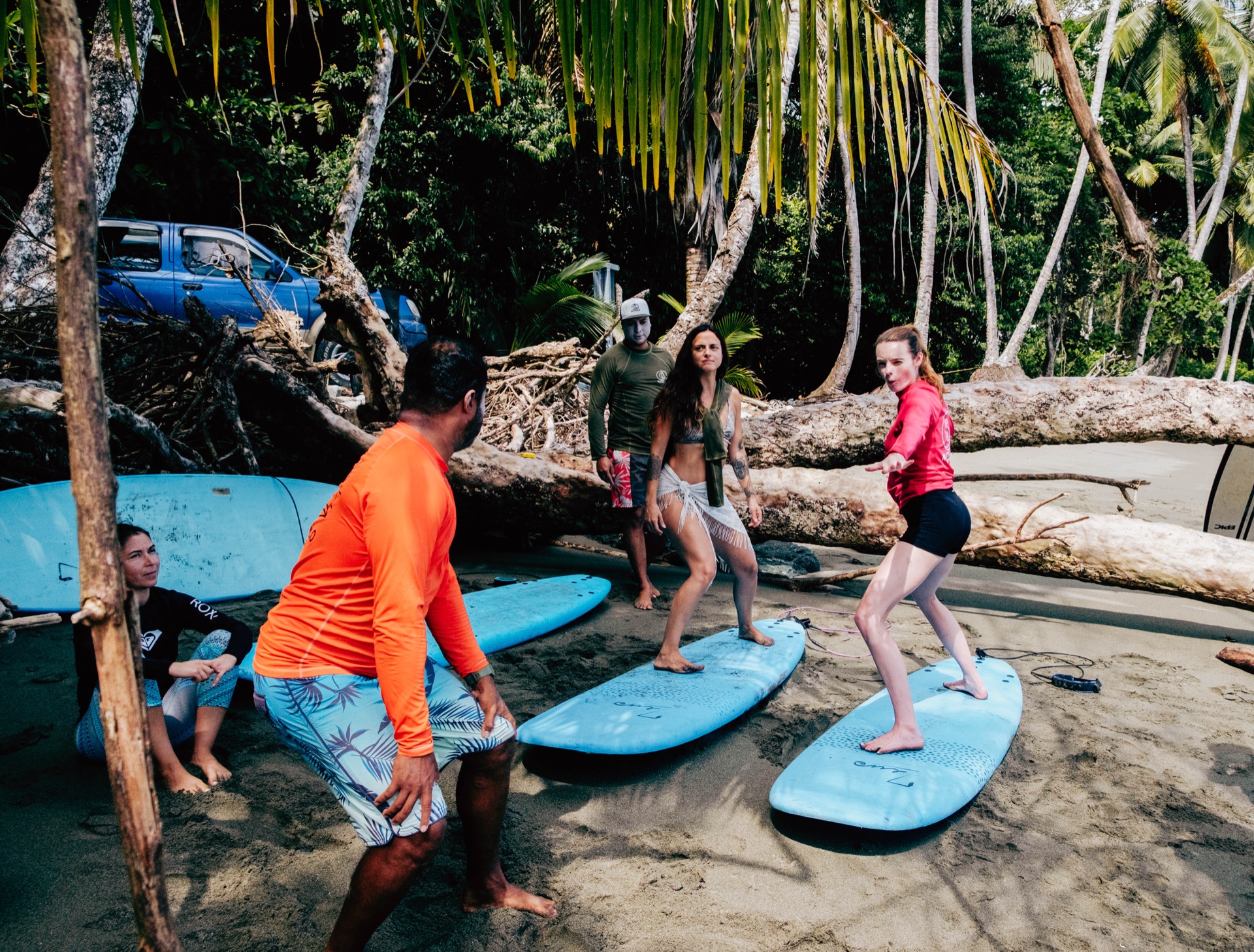 Surfing at Cabo Matapalo