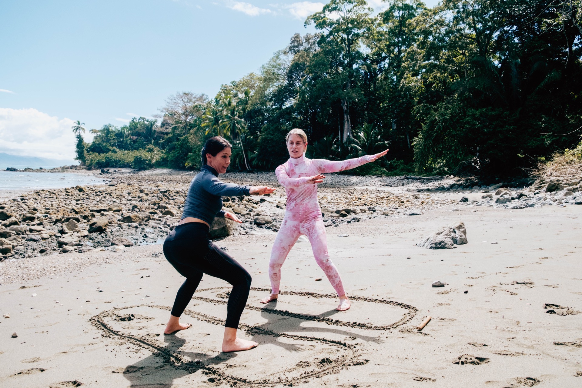 Surf lesson at Cabo Matapalo